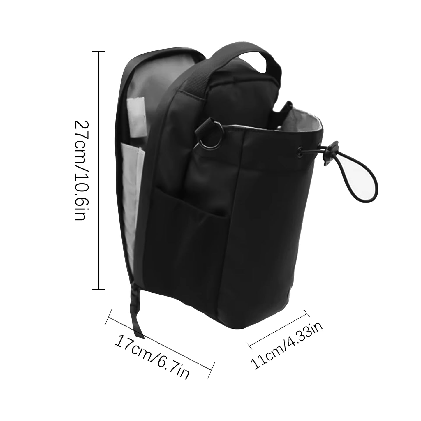 Magnetic Gym Sling Bag Water Bottle & Phone Holder Waterproof Crossbody Bag for Outdoor Sports Travel Fitness Accessories